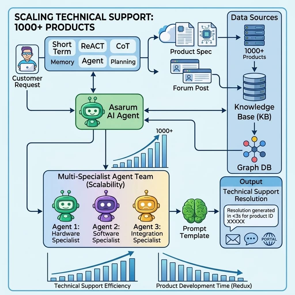 Custom technical AI assistant